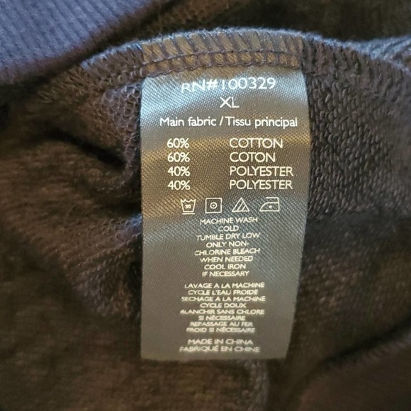 New SLATE & STONE Brett Men's XL Raglan Colorblock Sweatshirt - Picture 4 of 5